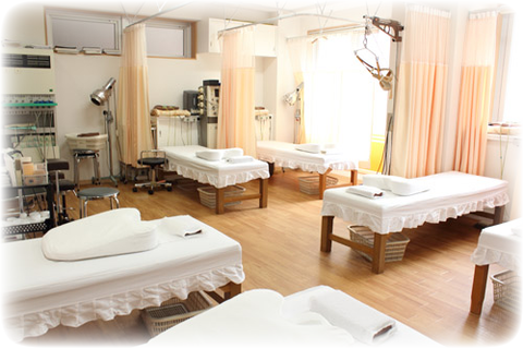 北千住にある整骨院の施術室